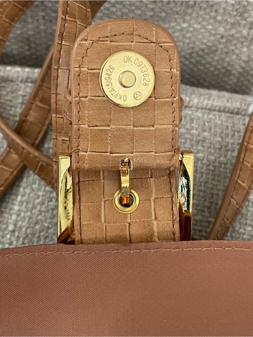 Vintage Longaberger Homestead Plaid Crossbody/Basket Weave Leather w/Wristlet - Picture 6 of 13